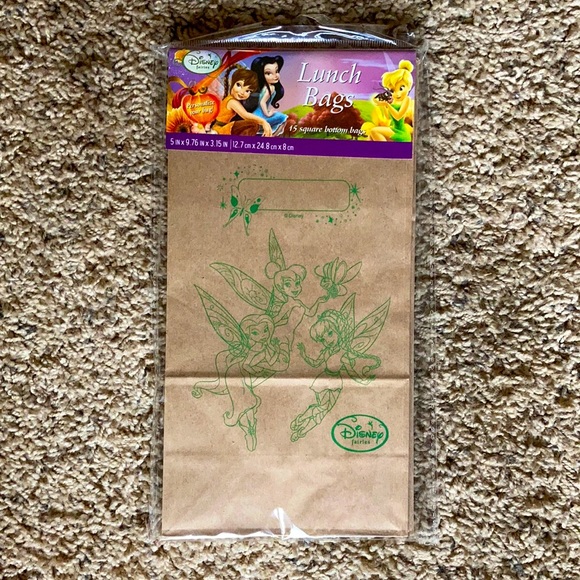 Disney Other - NEW Disney Fairies 15 Square Bottom Bags